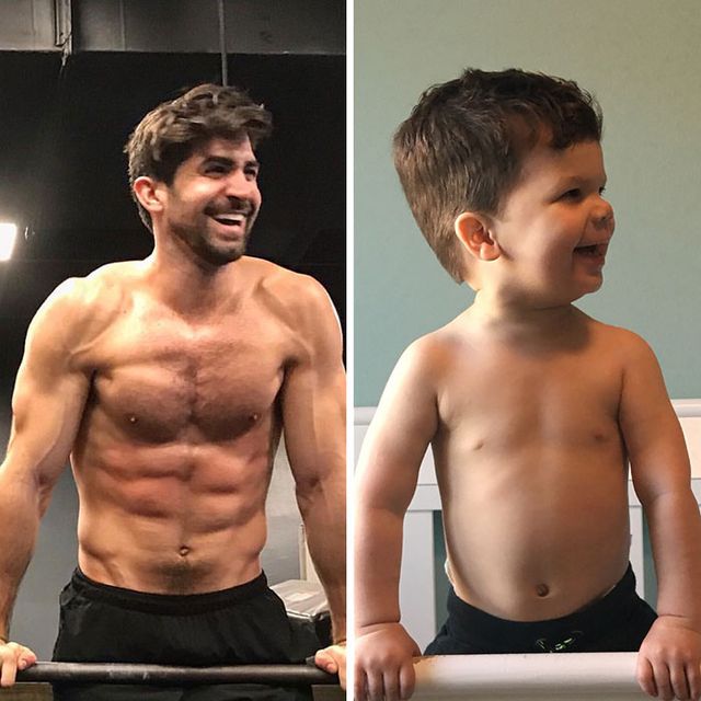 Маленький племінник відтворює фото дядька-моделі: кумедні кадри - фото 442433