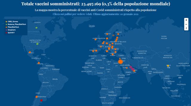 В Італії створили карту світової вакцинації від COVID-19 - фото 442491