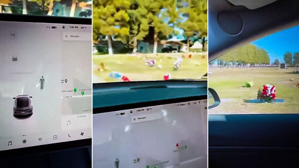 Автопілот Tesla розпізнав примару на порожньому кладовищі: відеофакт