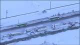 В Японії через сніговий шторм зіткнулися 140 автомобілів: відео масштабної ДТП