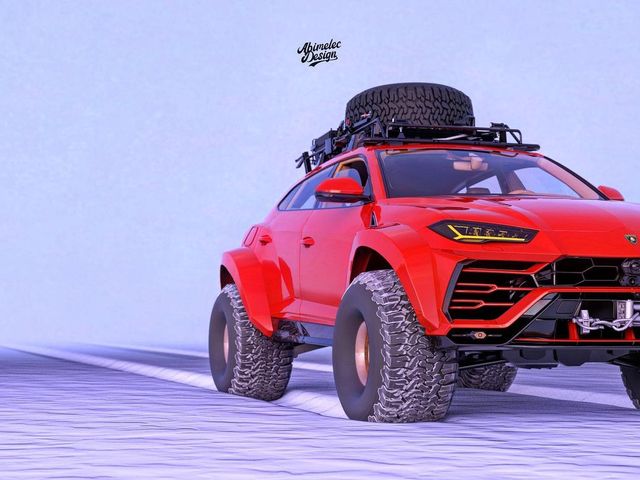Lamborghini Urus перетворили на всюдихід для Арктики: круті фото - фото 444943