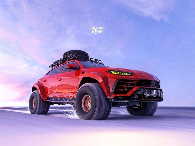 Lamborghini Urus перетворили на всюдихід для Арктики: круті фото - фото 444949