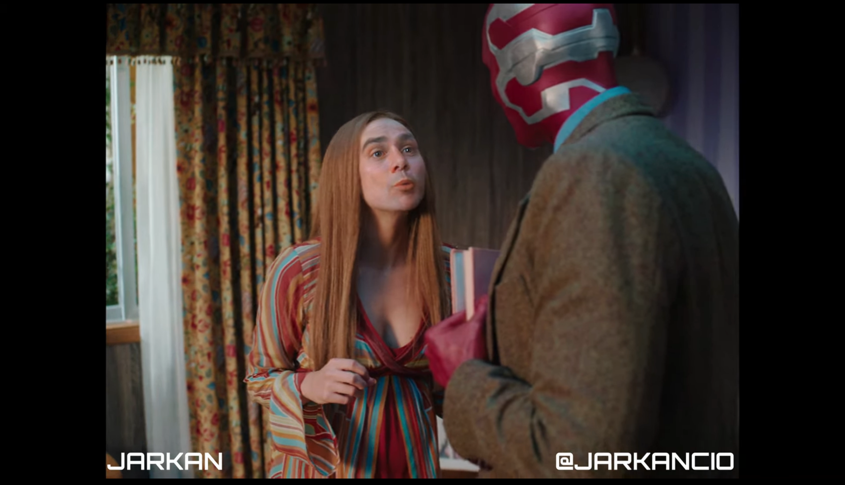 ВандаВіжн вражає: Елізабет Олсен замінили на Джима Керрі за допомогою ШІ (відео)