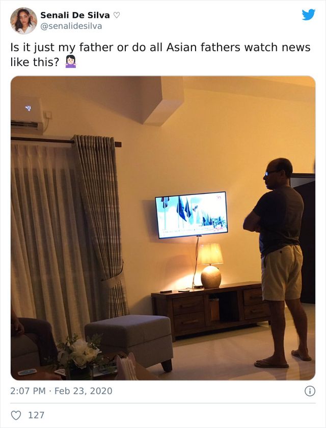 Як дивляться телевізор усі татусі: кумедні фото - фото 445758