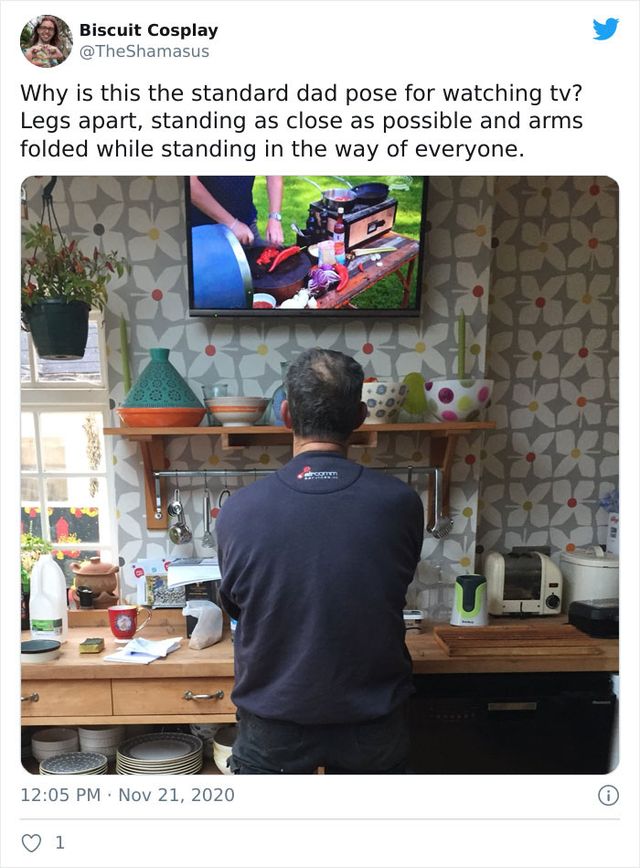 Як дивляться телевізор усі татусі: кумедні фото - фото 445759