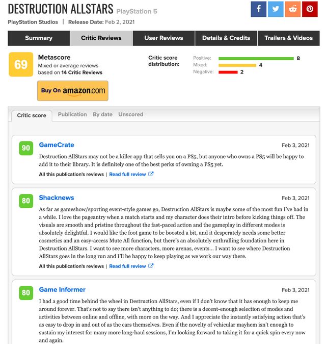 Destruction AllStars: оглядачі розкритикували ексклюзив для PlayStation 5 - фото 446365