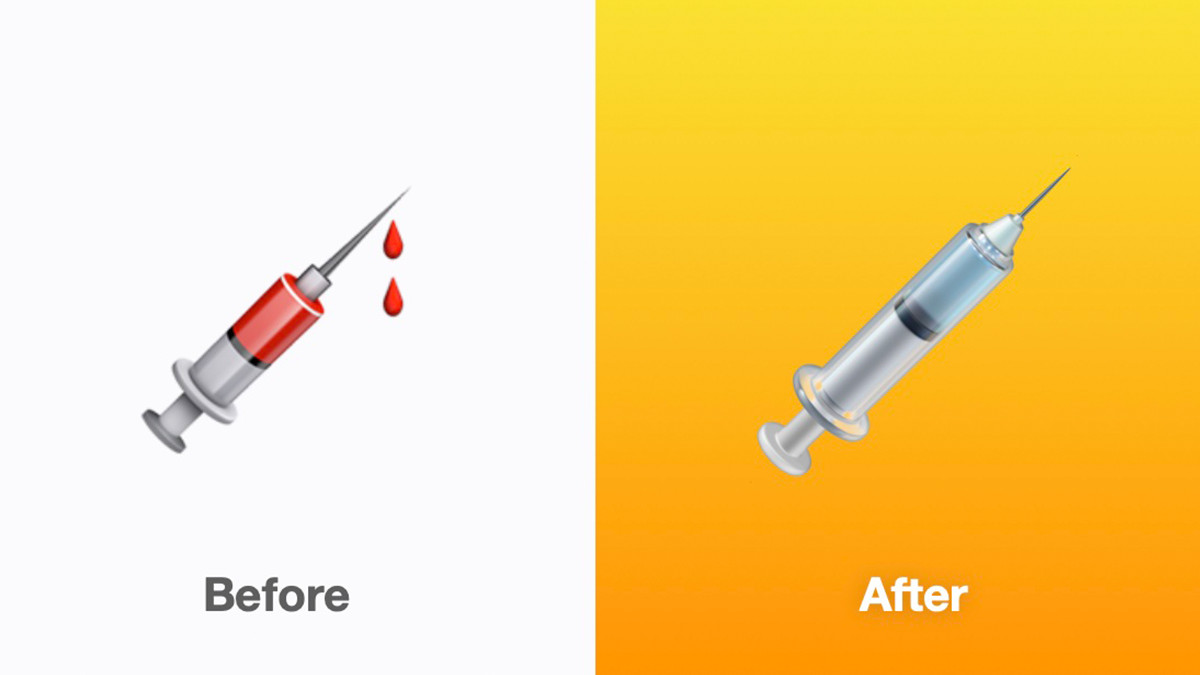 Apple змінила емодзі шприца з кров'ю: тепер він символізує вакцинацію - фото 1