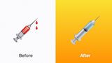 Apple змінила емодзі шприца з кров'ю: тепер він символізує вакцинацію