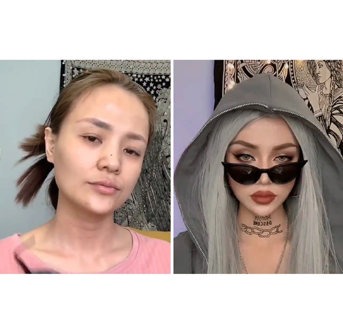 Як макіяж змінює людей: азійські моделі шокують своїм перевтіленням (фото)