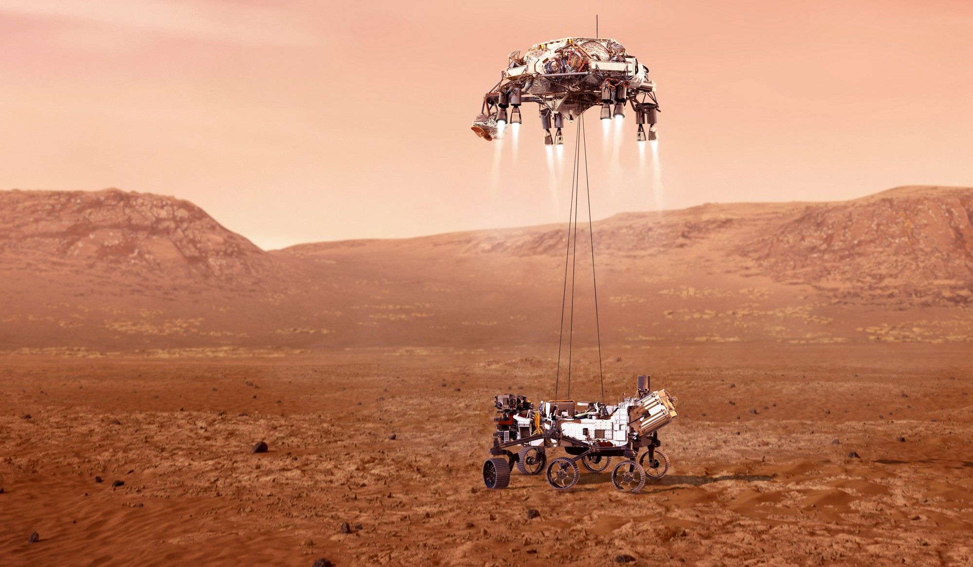 У NASA показали повне відео посадки апарату Perseverance на Марс