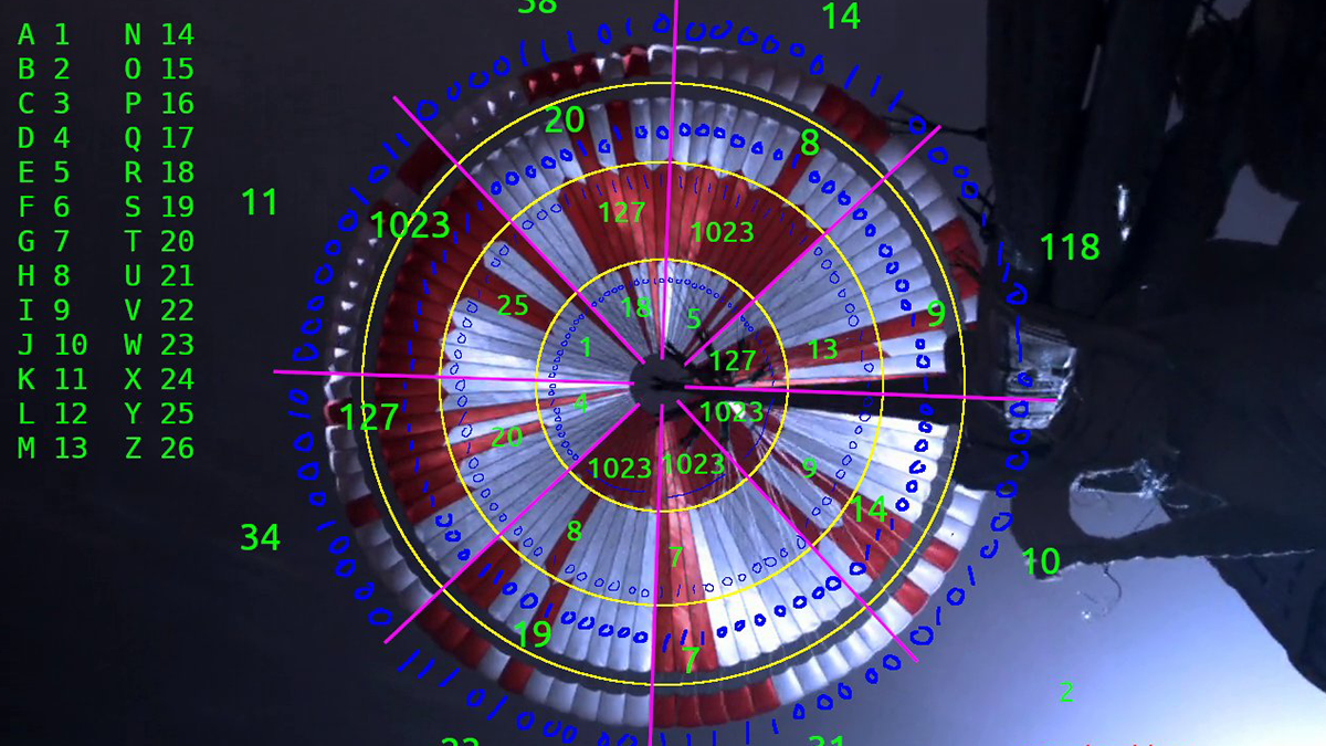 NASA заховало секретне повідомлення в парашуті Perseverance