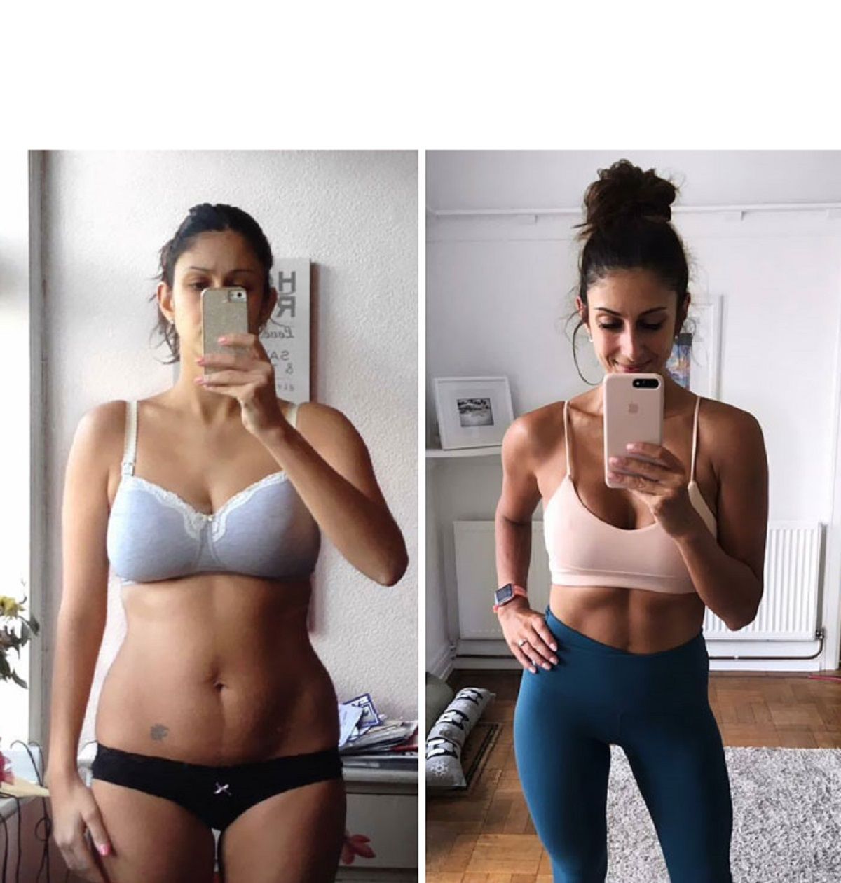 Однакова вага і різний вигляд: ефектні перевтілення людей, який привели себе у форму