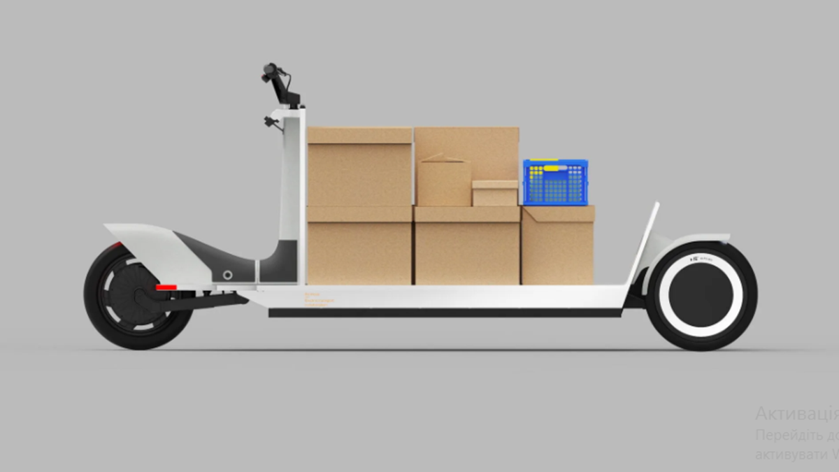 Polestar показала оригінальний електричний скутер для комерційних перевезень