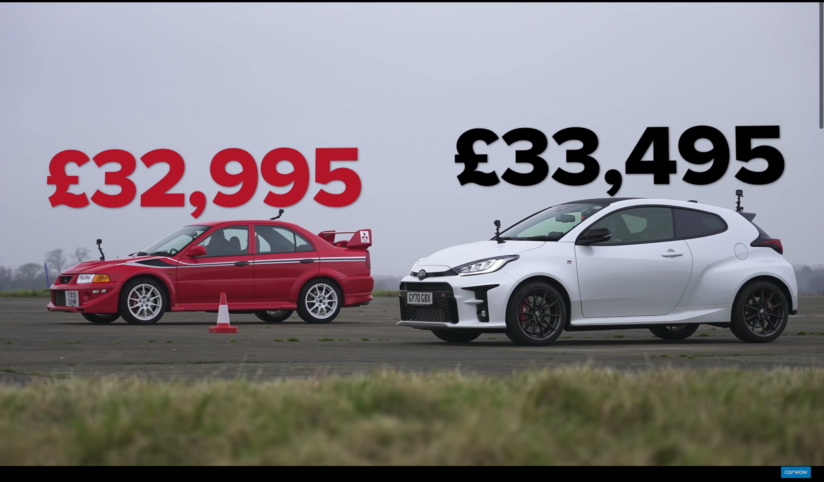 Toyota GR Yaris проти Mitsubishi Lancer Evolution VI TME: дивіться відео епічної гонки