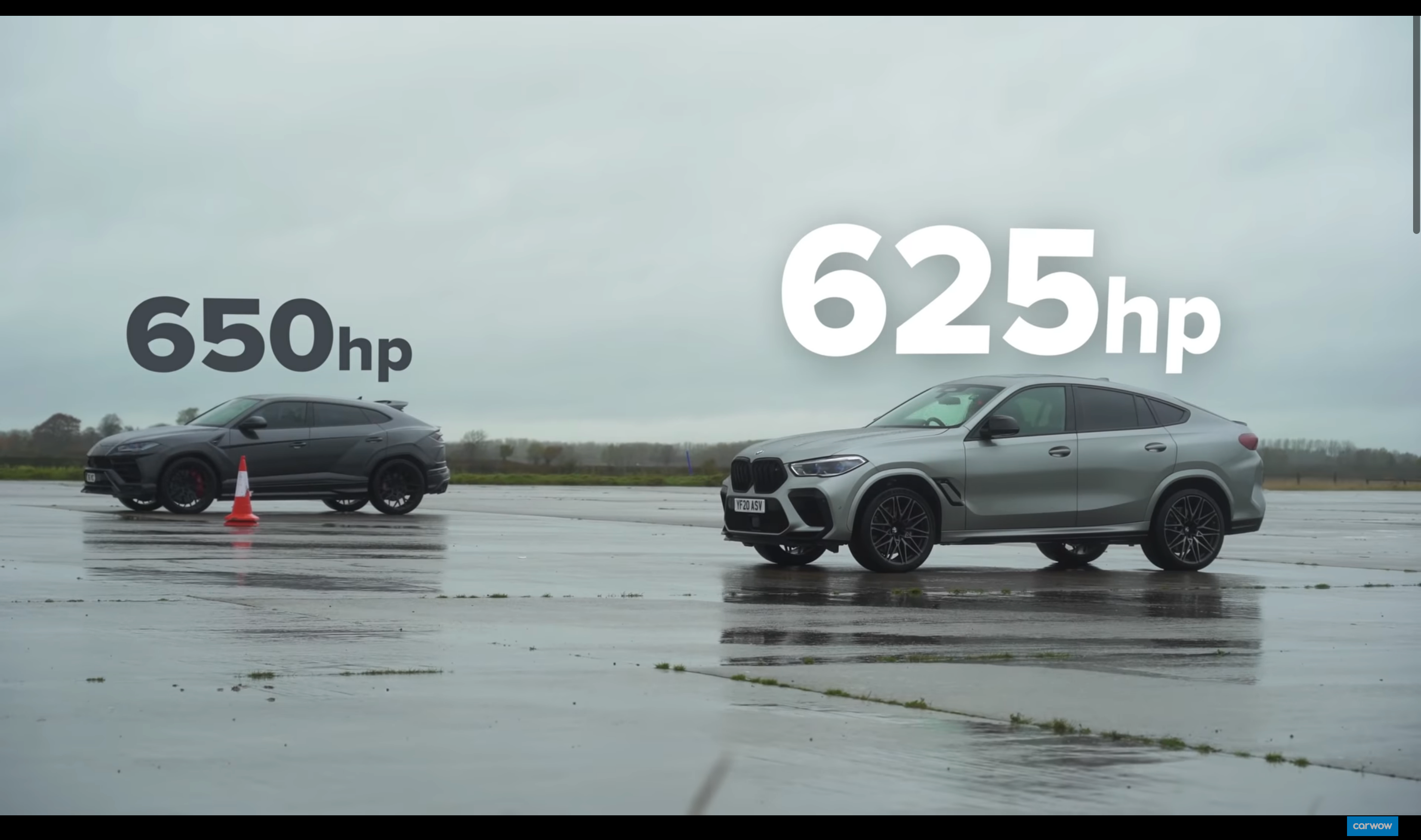 BMW X6 M проти Lamborghini Urus: дивіться відео епічної гонки кросоверів