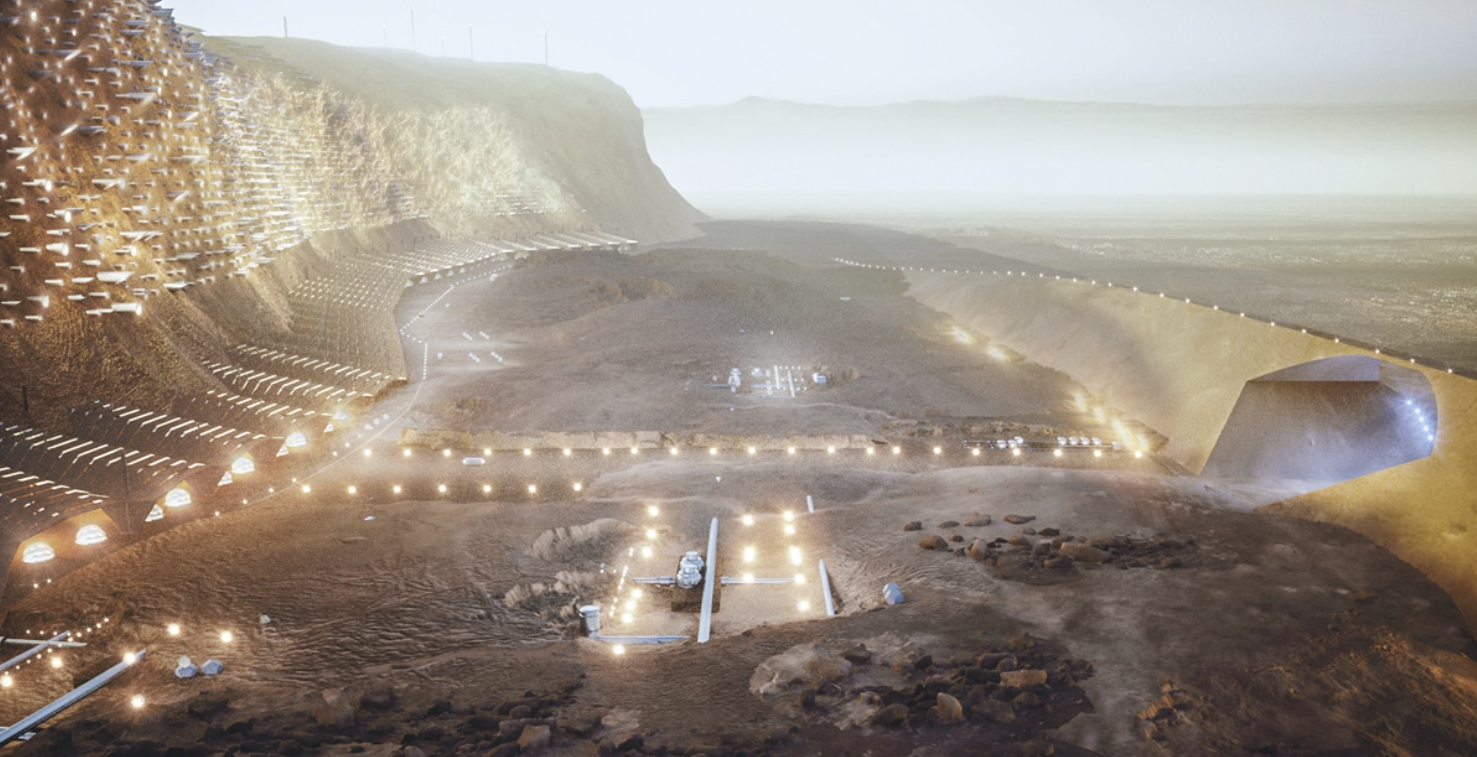 Макет міста на Марсі - фото 1