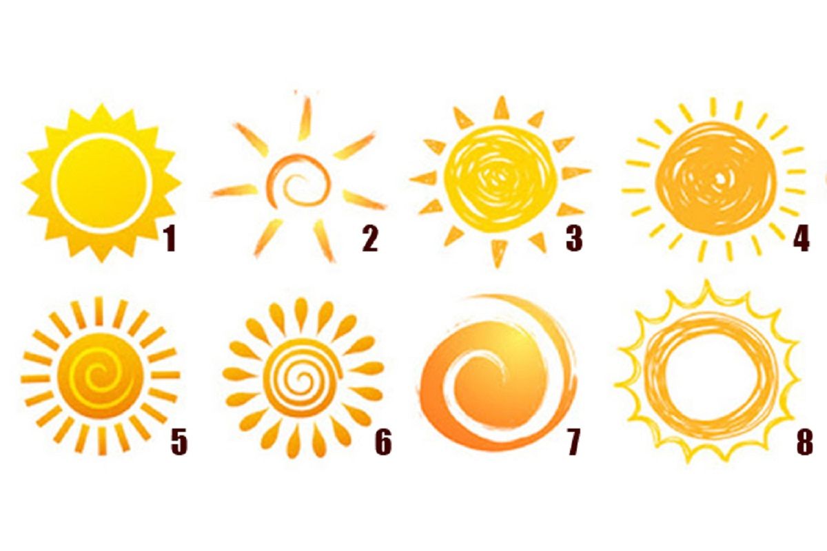 Простий психологічний тест: виберіть сонце на картинці