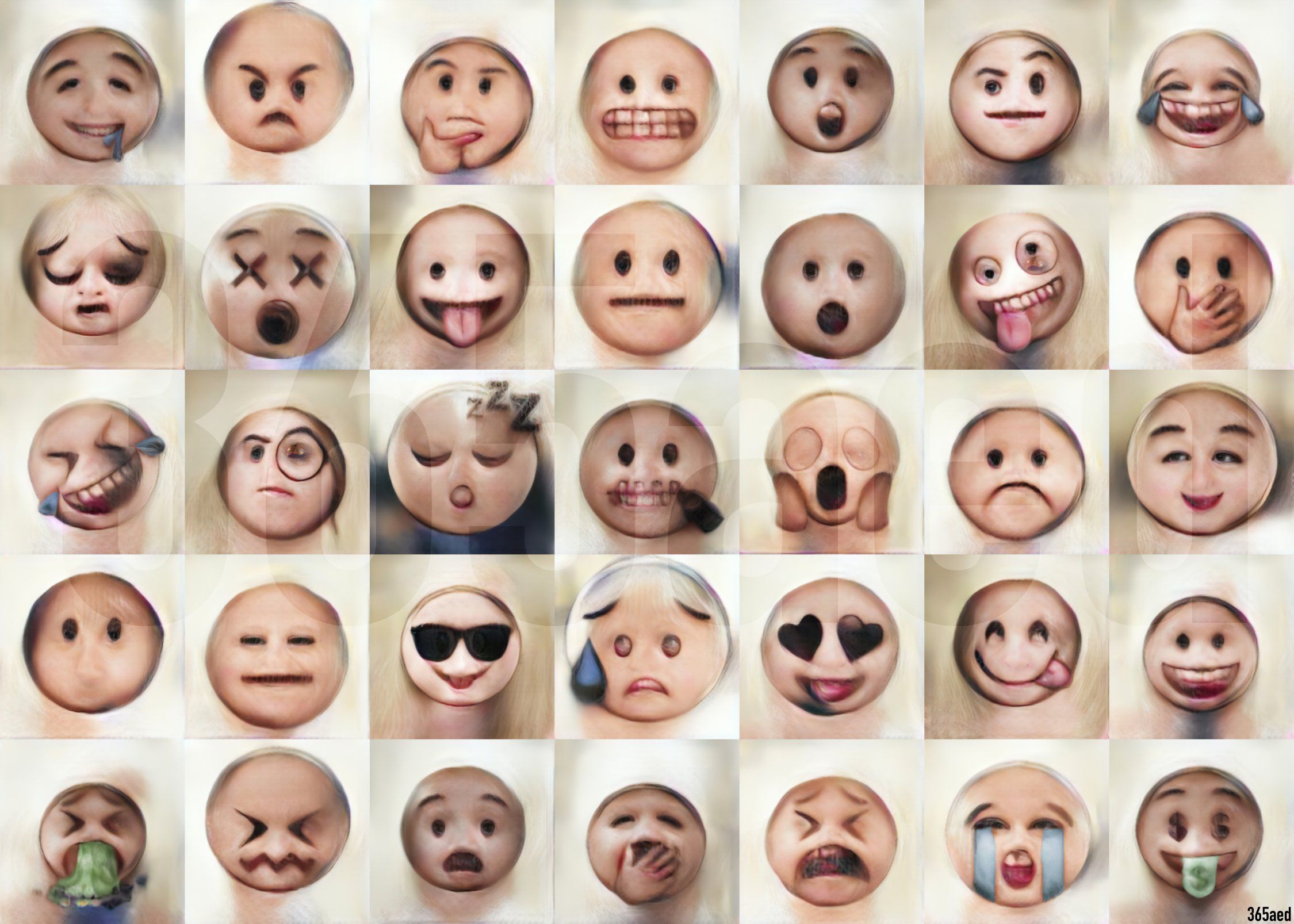 Емодзі перетворили на людські обличчя - фото 1