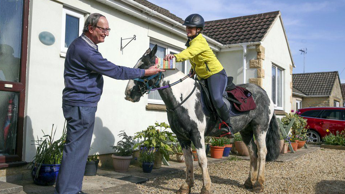 У сільському книжковому клубі Англії кур'єром працює поні