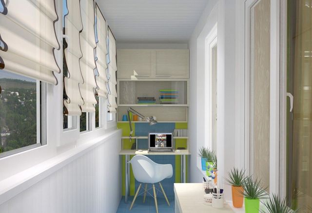 Як зробити кабінет на балконі: 20 ідей для натхнення - фото 454906