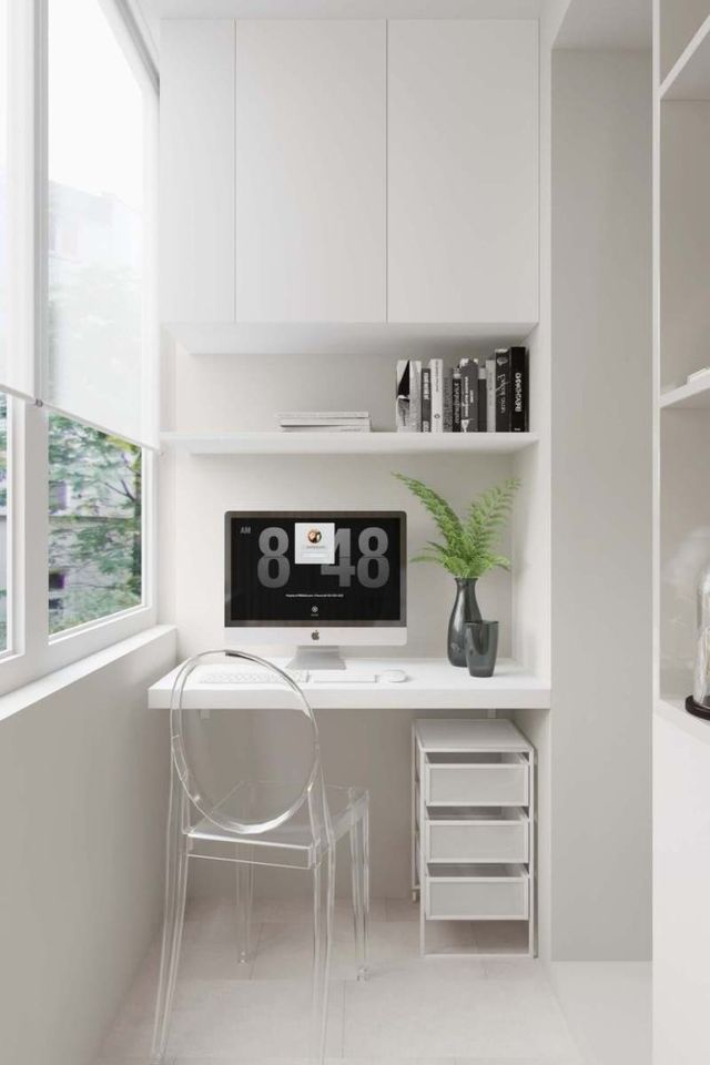 Як зробити кабінет на балконі: 20 ідей для натхнення - фото 454908