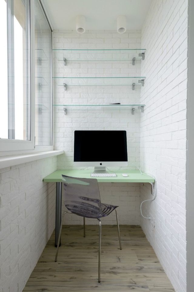 Як зробити кабінет на балконі: 20 ідей для натхнення - фото 454909