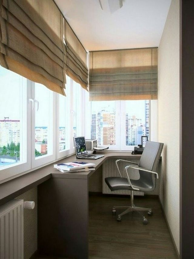 Як зробити кабінет на балконі: 20 ідей для натхнення - фото 454910