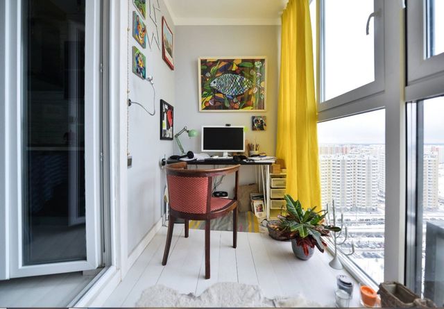 Як зробити кабінет на балконі: 20 ідей для натхнення - фото 454919