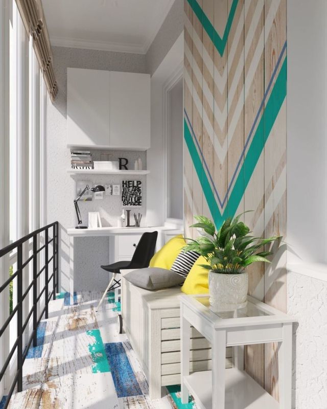 Як зробити кабінет на балконі: 20 ідей для натхнення - фото 454920