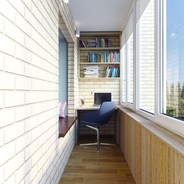 Як зробити кабінет на балконі: 20 ідей для натхнення - фото 454924
