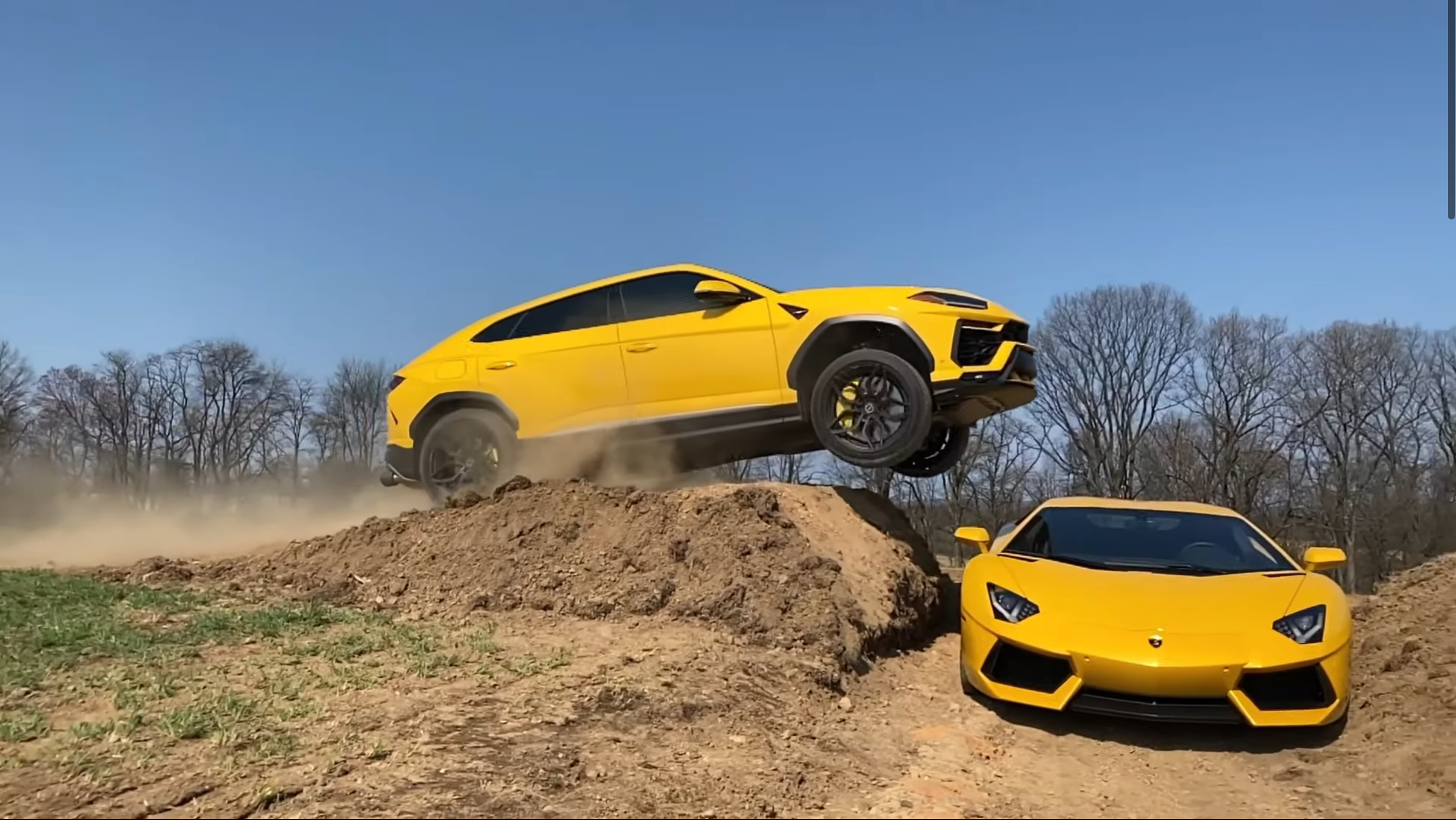 Скандальний блогер перестрибнув через Lamborghini Aventador на Urus: шокуюче відео