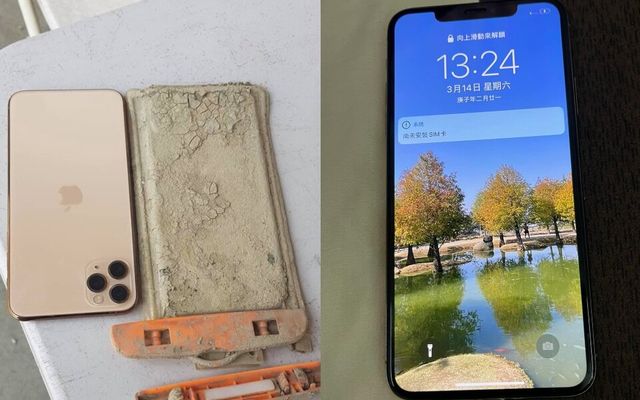 Через засуху в Тайвані чоловік повернув свій iPhone: він пролежав на дні озера рік - фото 454978