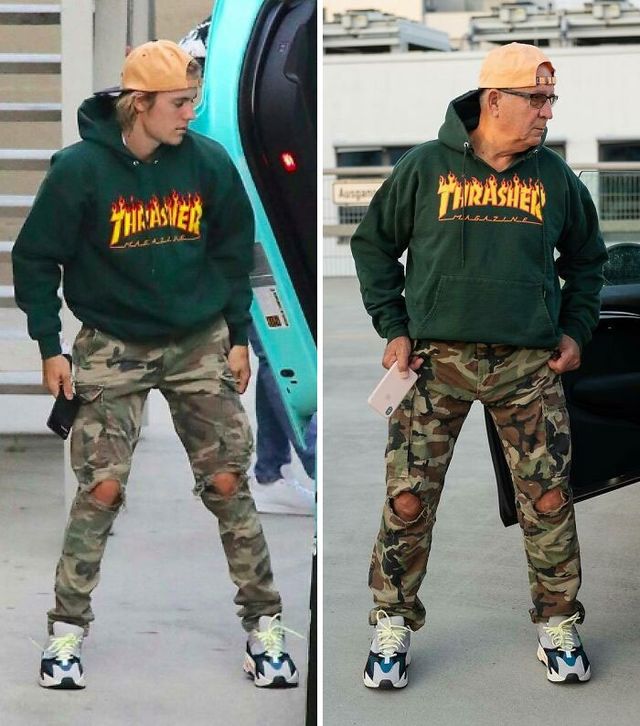 Стильний дідусь повторює образи зірок, і це варто побачити - фото 455153