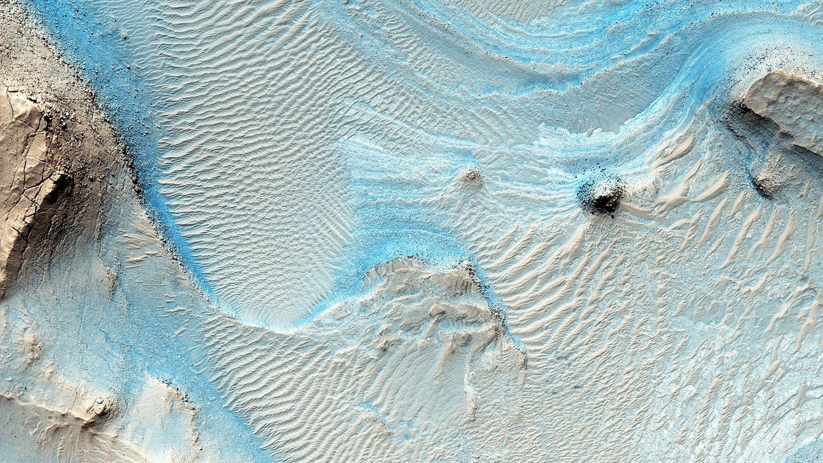 Блакитні марсіанські піщані дюни - фото 1