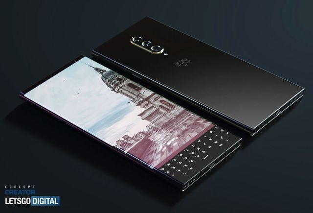 У мережі показали концепт BlackBerry 5G: потрійна камера та QWERTY-клавіатура - фото 455689
