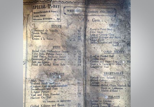 У ліверпульському кафе під час ремонту виявили 100-річне меню: що тоді подавали - фото 458559