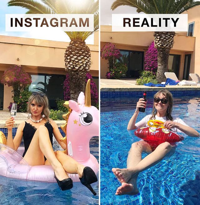 Інстаграм і реальність: німкеня кумедно висміює блогерів (фото) - фото 458781