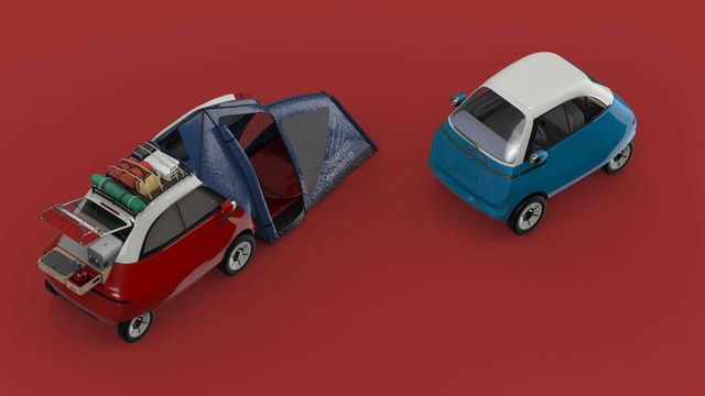 Дивіться, як виглядає наймиліший кемпер у світі на базі маленького електрокара Microlino - фото 460089