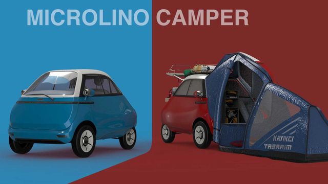 Дивіться, як виглядає наймиліший кемпер у світі на базі маленького електрокара Microlino - фото 460090