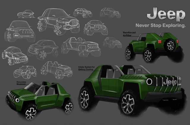 Проєкти футуристичних Jeep, які вигадали дизайнери-школярі - фото 460585