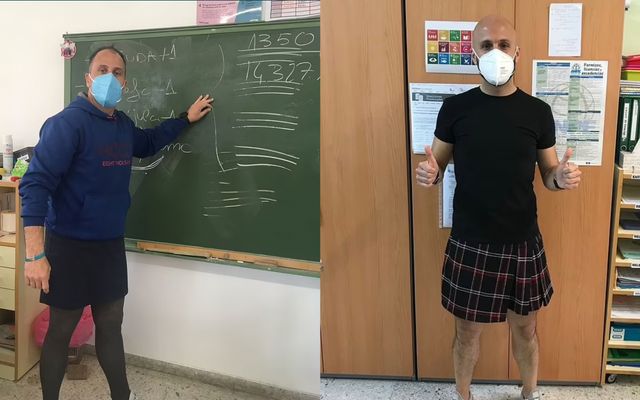 В Іспанії чоловіки-вчителі одягнули спідниці: навіщо вони це зробили - фото 462078