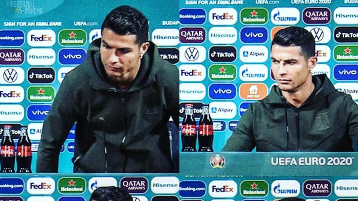 Кріштану Роналду на пресконференції - фото 1