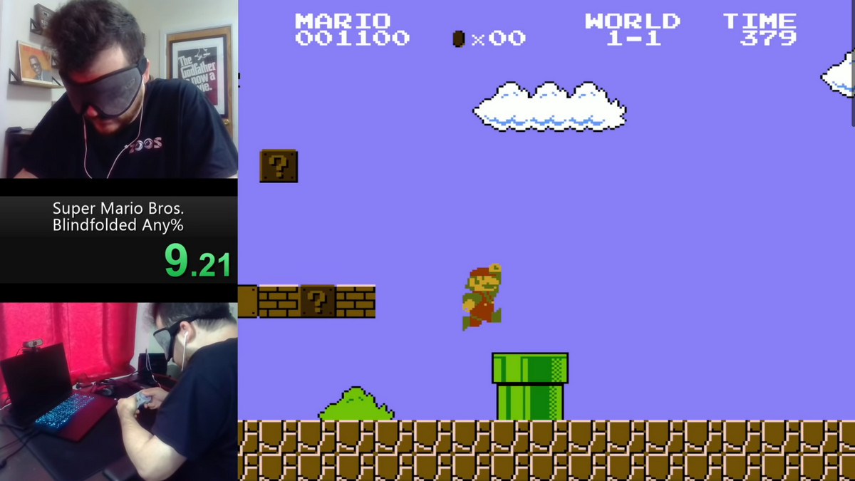 Геймер пройшов Super Mario за 12 хвилин з зав'язаними очима - фото 1