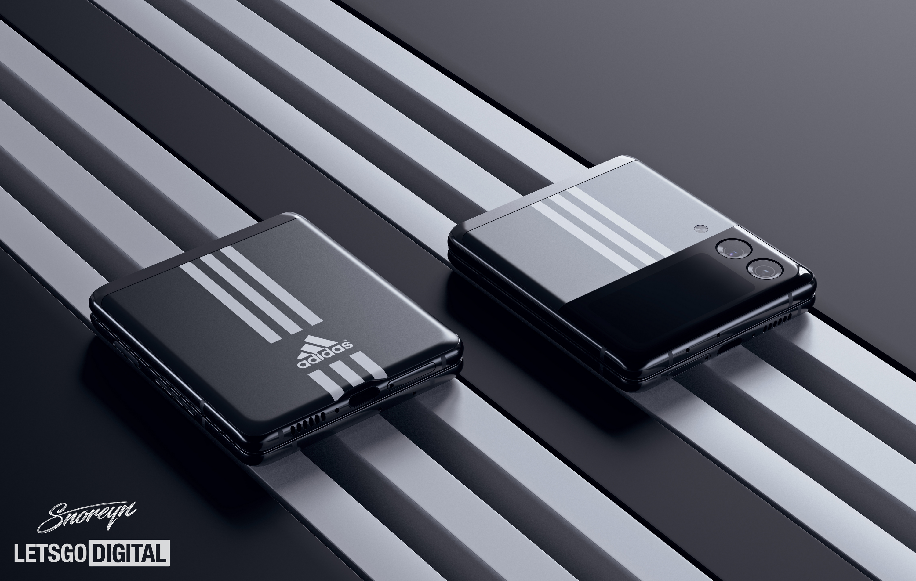 Дизайнери показали Samsung Galaxy Z Flip3 у колаборації з Adidas - фото 1