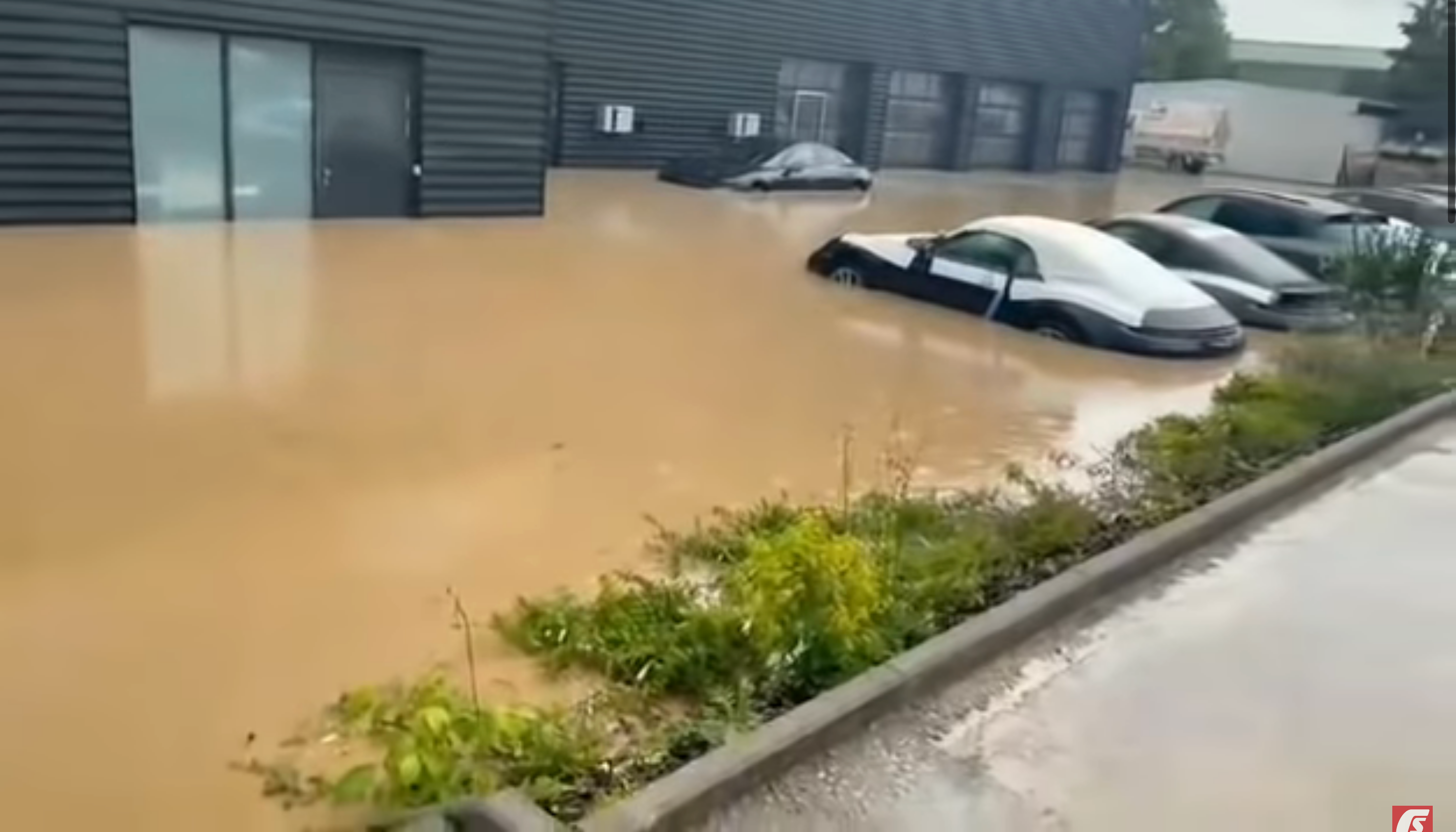 У Німеччині затопило автосалон з новенькими Porsche: відео, яке боляче дивитися