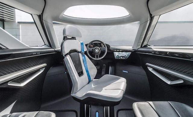 У Porsche представили футуристичний електричний мінівен: як він виглядає зсередини - фото 470011