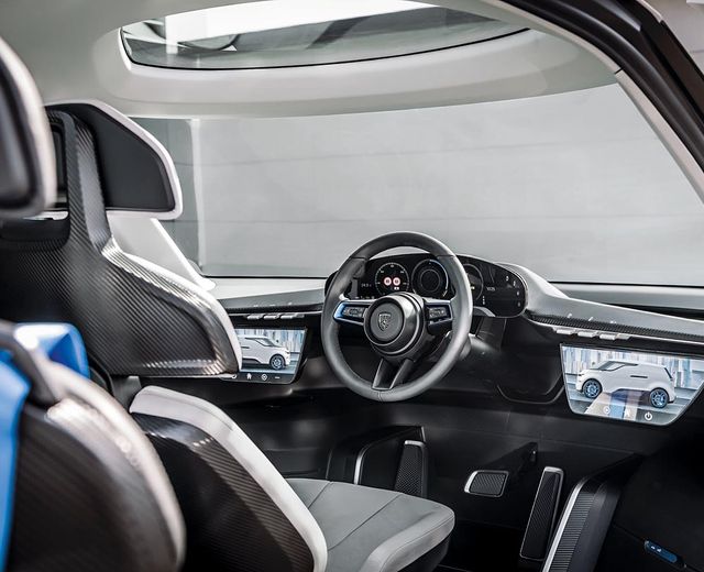 У Porsche представили футуристичний електричний мінівен: як він виглядає зсередини - фото 470013