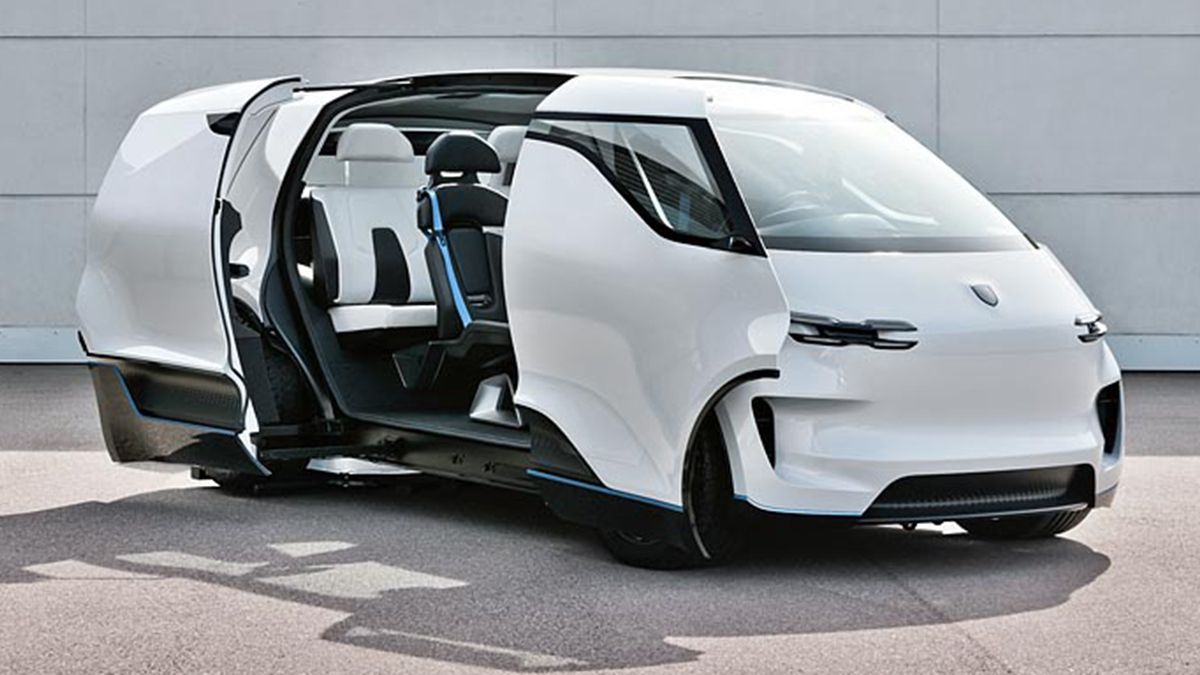 У Porsche представили футуристичний електричний мінівен: як він виглядає зсередини