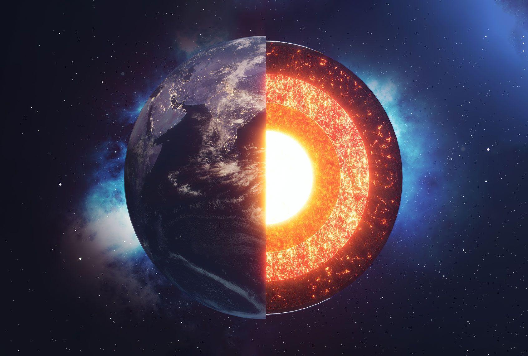 Ядро Землі з одного боку збільшується швидше, ніж з іншого