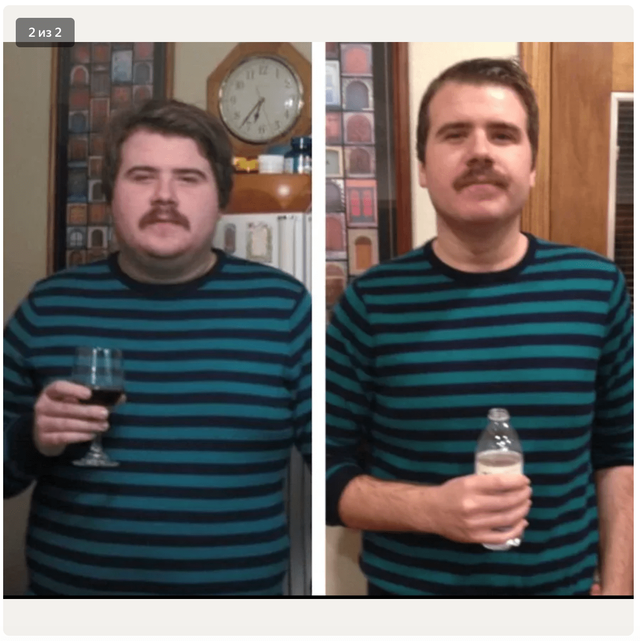 Чоловік після місяця без алкоголю- фото 473342